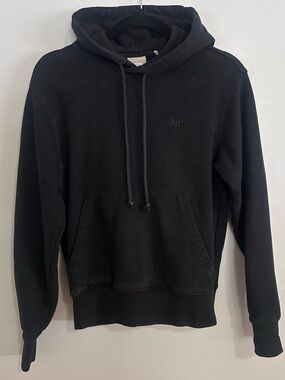Kith Classic Logo Hoodie XS Black Minimal Streetwear Essential Core Street Hype